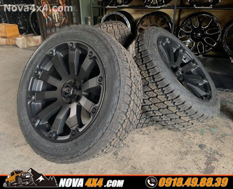 Hình ảnh xe xe Isuzu Dmax 2018 2019 2020 thay mâm Fuel và lốp độ nhập khẩu USA cực đẹp