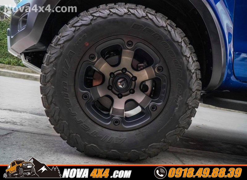 Xe Ford Ranger Wildtrak 2018 2019 2020 lên mâm lốp 20 inch cực đẹp