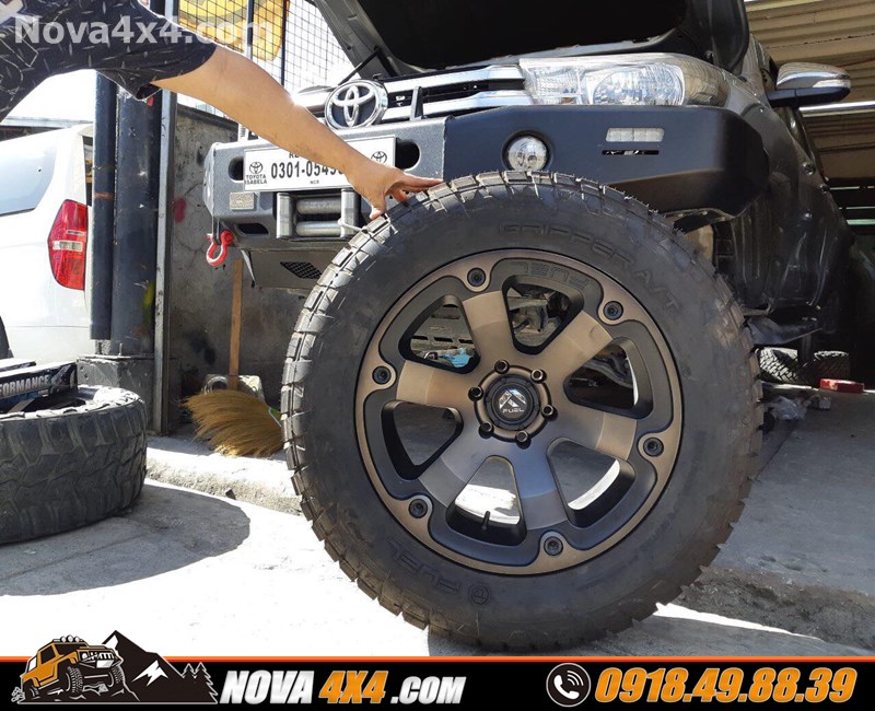 Nova4x4.com chuyên phân phối mâm độ cho xe Ford Ranger Wildtrak 2019