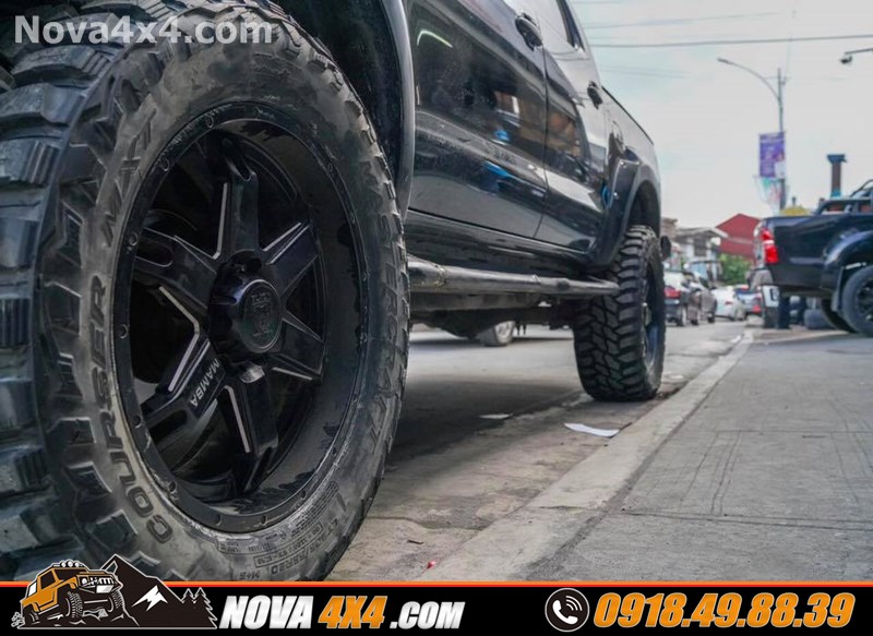Thay mâm lốp Fuel Offroad lên xe bán tải Ford Ranger Wildtrak 2018 2019 2020