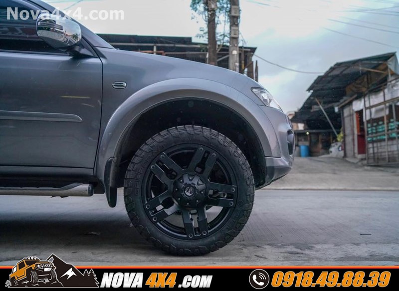 Xe Ford Ranger Biturbo 2018 2019 2020 gắn mâm độ 18 inch hầm hố