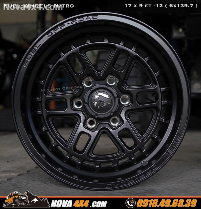 Gắn mâm lốp Fuel Offroad cho xe Ford Ranger Wildtrak 2019