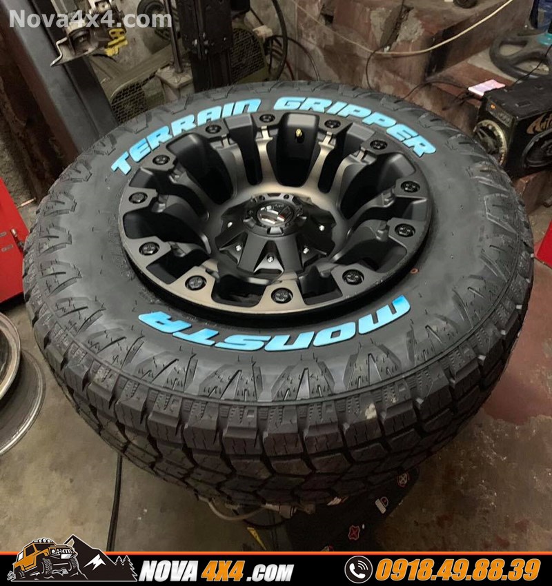 Xe Ford Ranger Wildtrak 2018 2019 2020 độ mâm độ 17 inch hầm hố