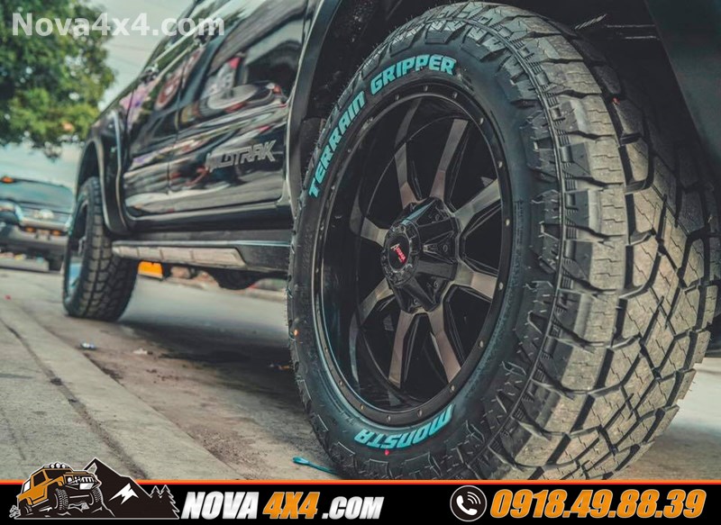 Thay mâm lốp Rhino Offroad lên xe Dòng xe Dmax 2018 2019 2020