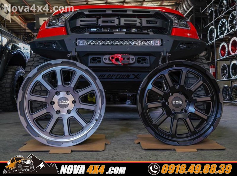 Hình ảnh xe bán tải dòng xe BT50 2018 2019 2020 thay mâm Fuel và lốp độ chính hãng USA cực đỉnh