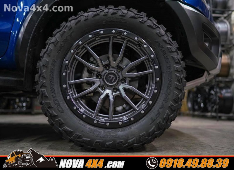 Xe Ford Ranger Wildtrak 2019 gắn mâm độ 17 inch chất