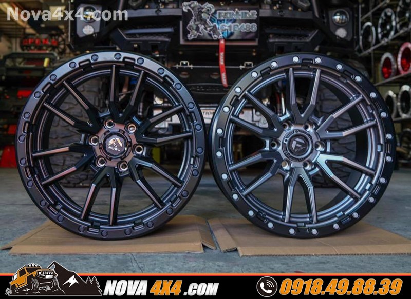 Hình ảnh xe Ford Ranger Wildtrak 2018 2019 2020 gắn mâm Fuel và lốp độ chính hãng USA cực đẹp