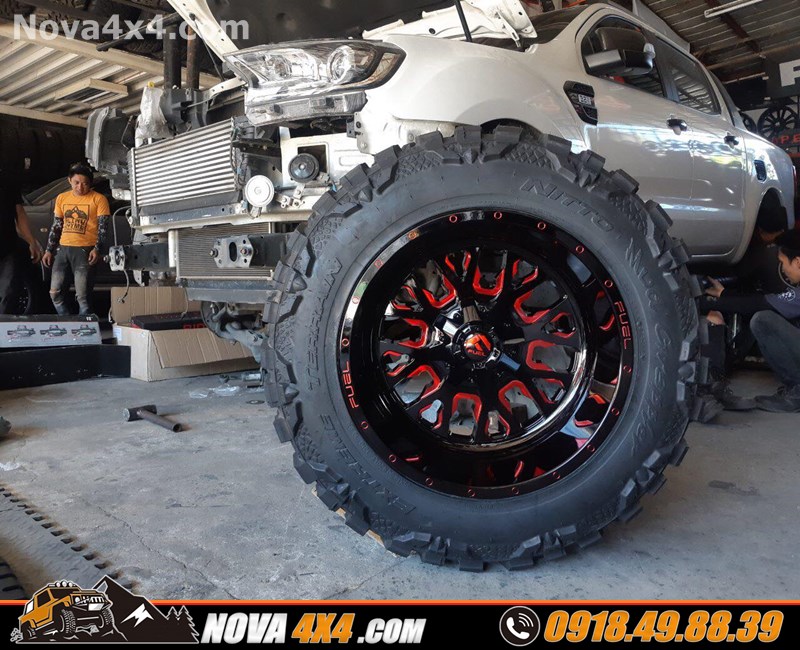 Bảng báo giá mâm độ 18 inch thay cho xe bán tải Ford Ranger Biturbo 2019 2020