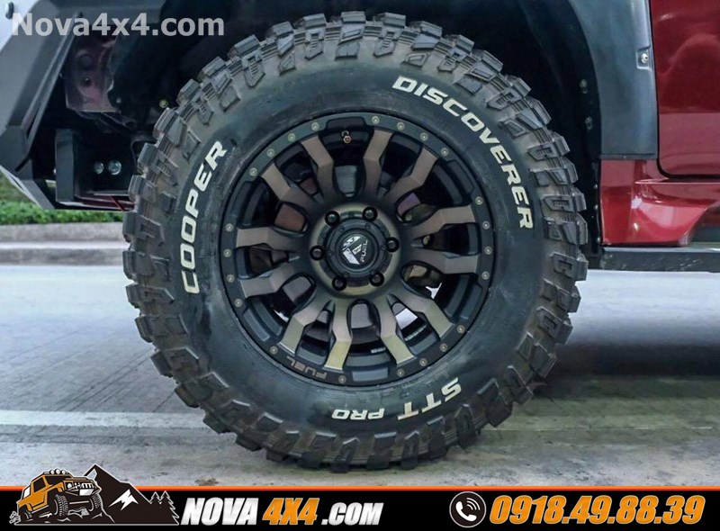 Nova 4x4 chuyên phân phối mâm độ dành cho xe bán tải Ford Ranger Wildtrak 2019