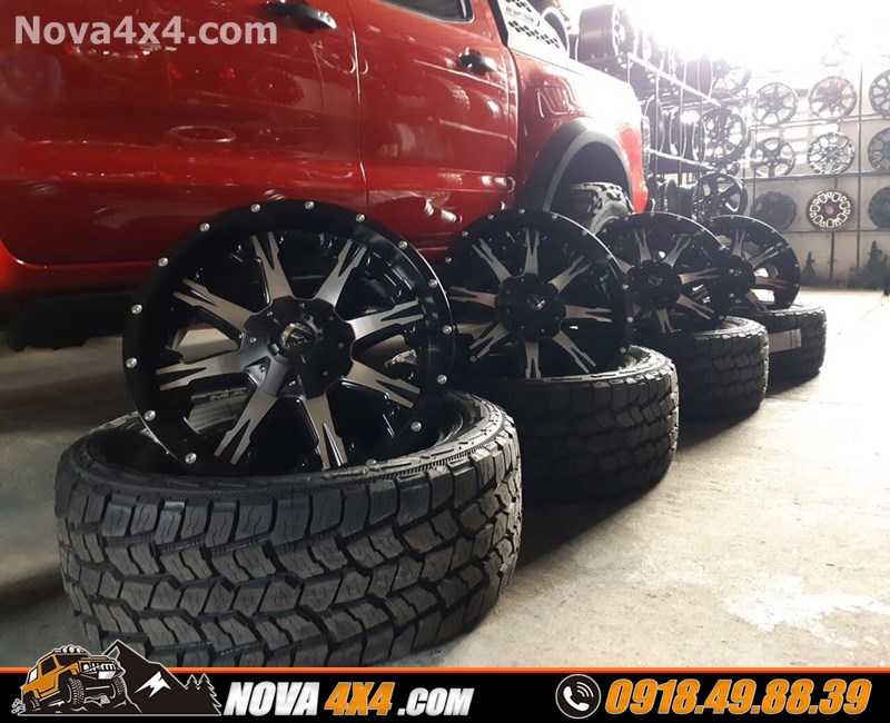 Độ mâm lốp Fuel Offroad lên xe bán tải Ford Ranger Biturbo 2018 2019 2020