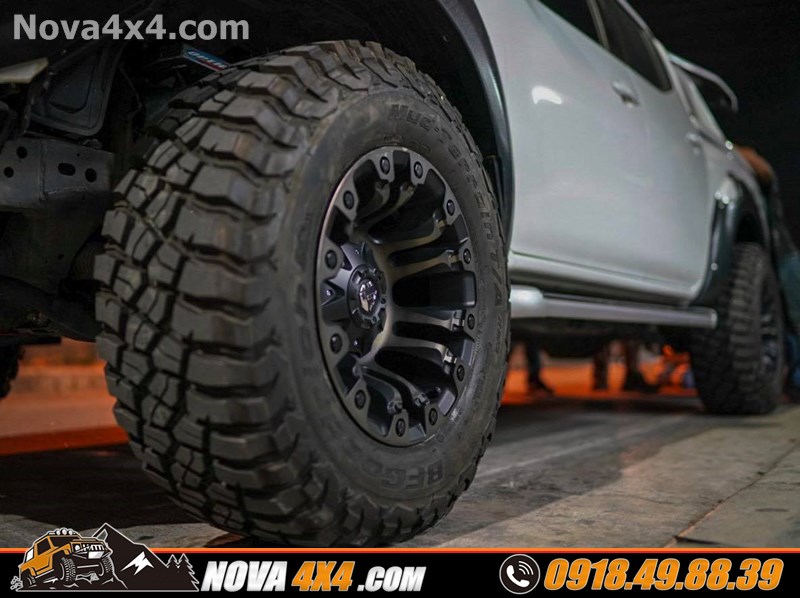 Xe Ford Ranger Biturbo 2019 độ mâm lốp 20 inch đẳng cấp