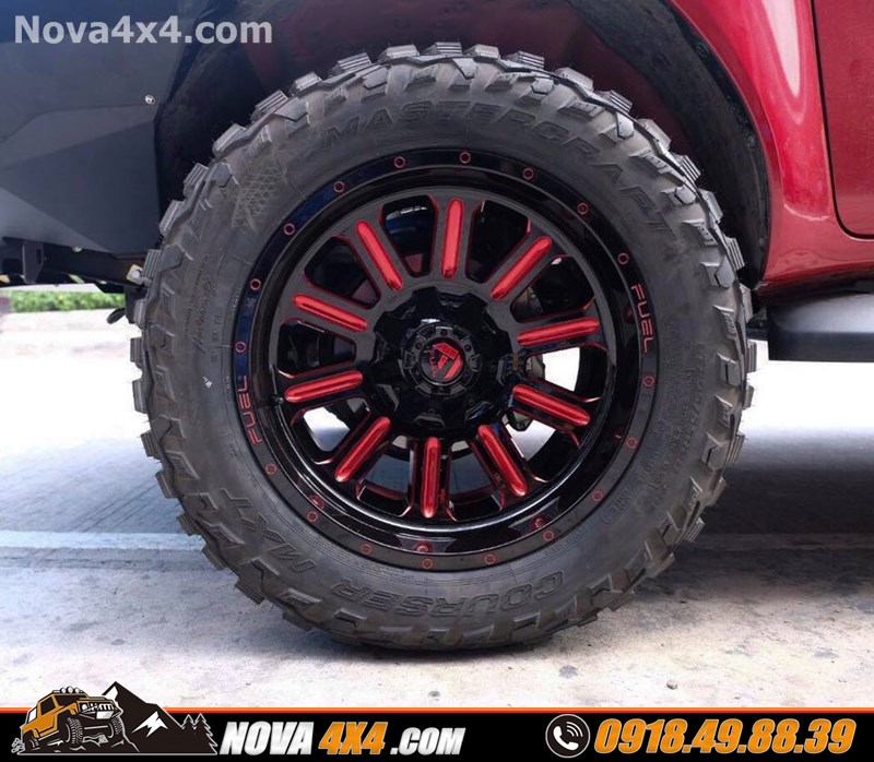 Xe bán tải Mazda BT50 2019 lên mâm độ 20 inch hầm hố