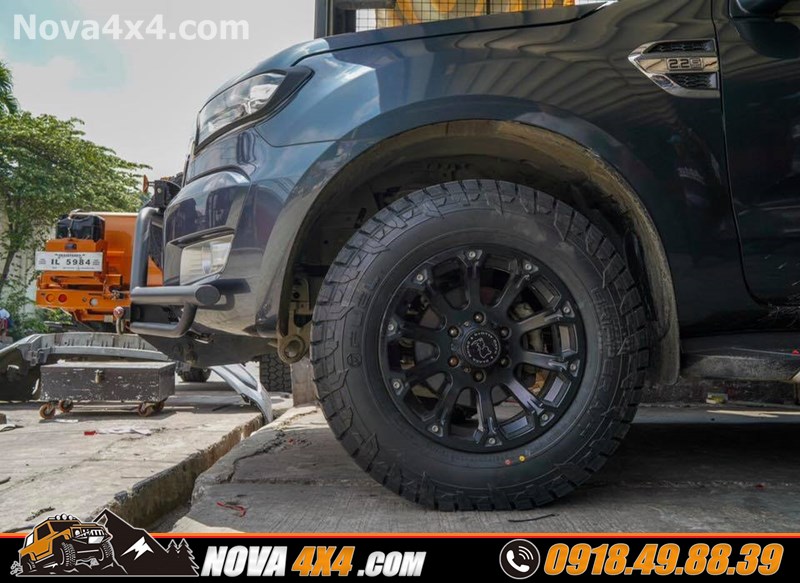 Giá mâm độ 18 inch gắn cho xe bán tải Ford Ranger Biturbo 2019