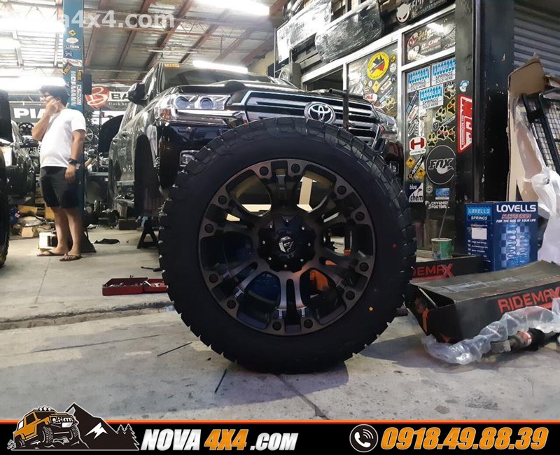 Gắn mâm lốp Fuel Offroad dành cho xe loại xe Triton 2019
