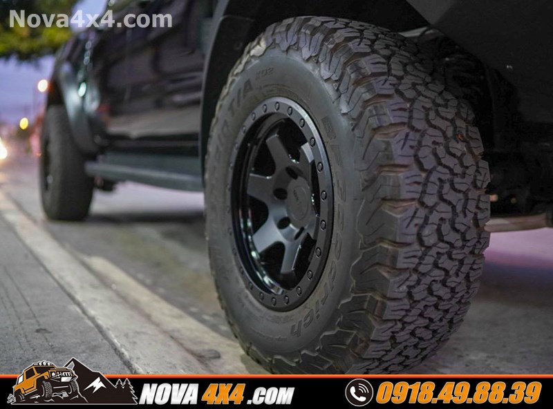 Bảng báo giá mâm lốp 17 18 20 inch thay cho xe loại xe BT50 2019 2020