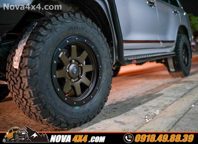 Hình ảnh xe bán tải loại xe BT50 2018 2019 2020 lên mâm Fuel và lốp độ chính hãng USA cực đẳng cấp