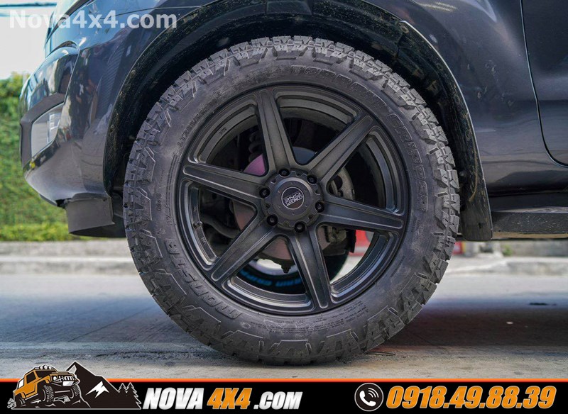 Giá mâm độ 20 inch gắn cho xe bán tải Ford Ranger Biturbo 2019 2020