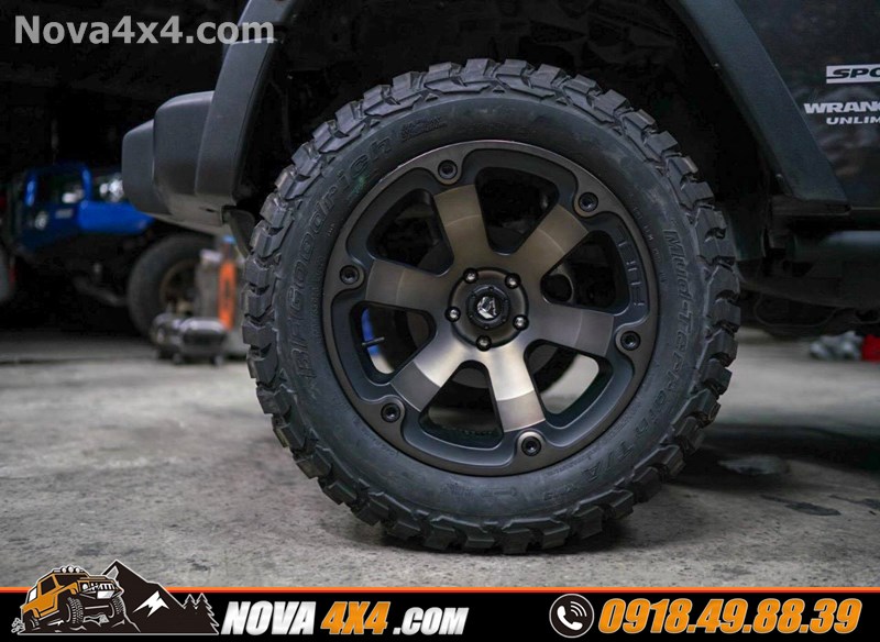 Nova 4x4 chuyên phân phối mâm độ cho xe Chevrolet Colorado 2019