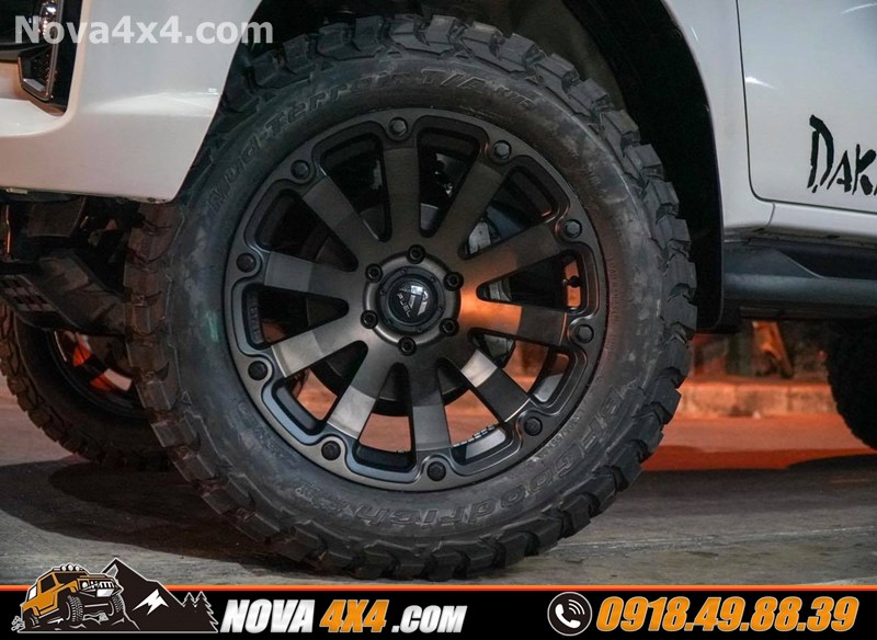 Thay mâm lốp Fuel Offroad lên xe Ford Ranger Wildtrak 2020