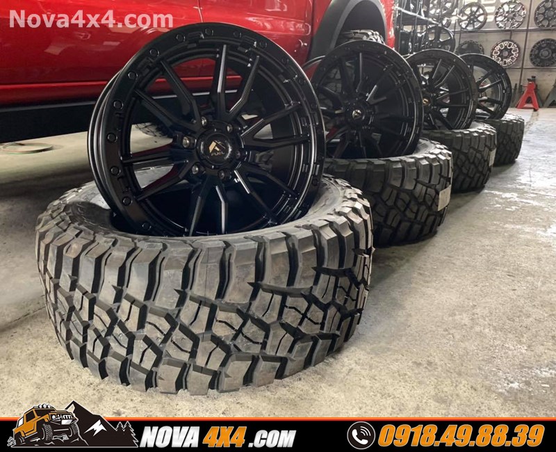 Gắn mâm lốp Fuel Offroad lên xe Ford Ranger Biturbo 2019