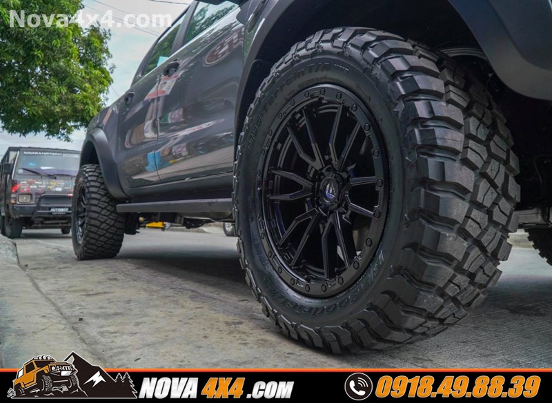 Hình ảnh xe dòng xe BT50 2019 thay mâm Fuel và lốp độ nhập khẩu USA cực hầm hố