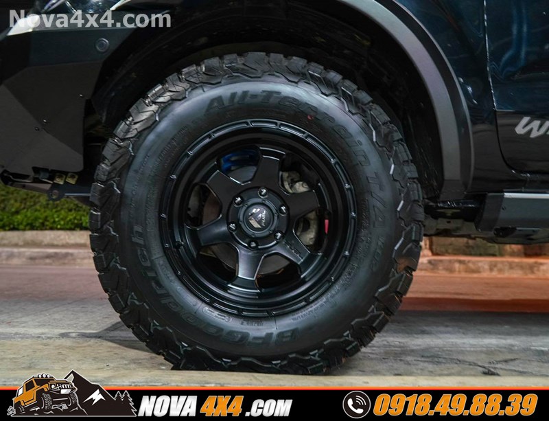 Gắn mâm lốp Fuel Offroad cho xe bán tải Ford Ranger Wildtrak 2018 2019 2020