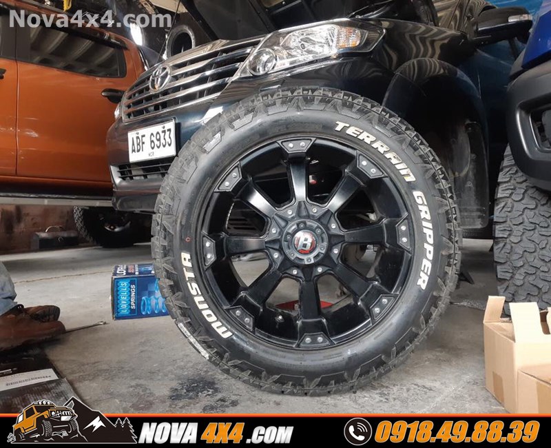 Giá mâm lốp 17 18 20 inch gắn cho xe bán tải loại xe BT50 2019