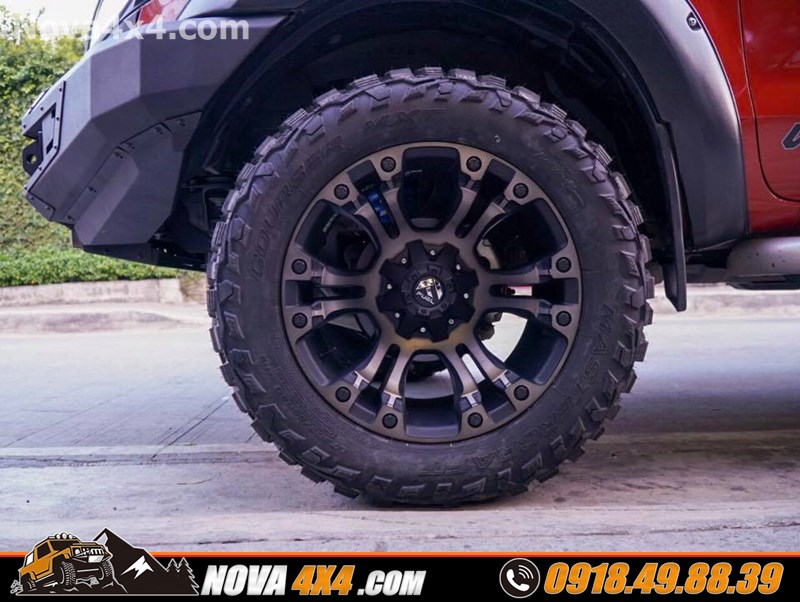 Xe Isuzu Dmax 2018 2019 2020 thay mâm lốp 20 inch chất