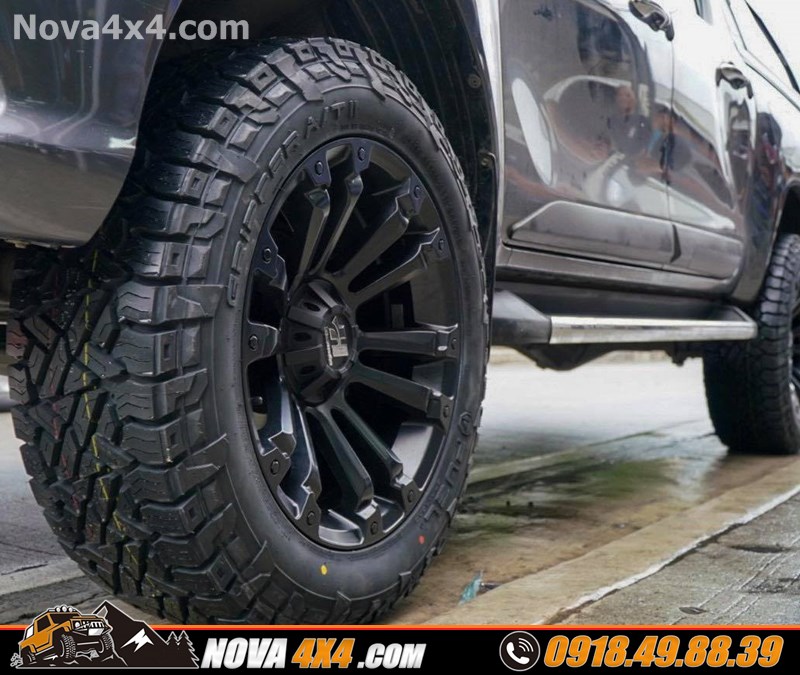 Xe Navarra 2019 độ mâm lốp 17 inch cực đẹp