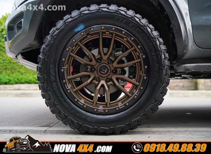 Hình ảnh xe xe Isuzu Dmax 2019 lên mâm Fuel và lốp độ hàng hiệu USA cực đẳng cấp