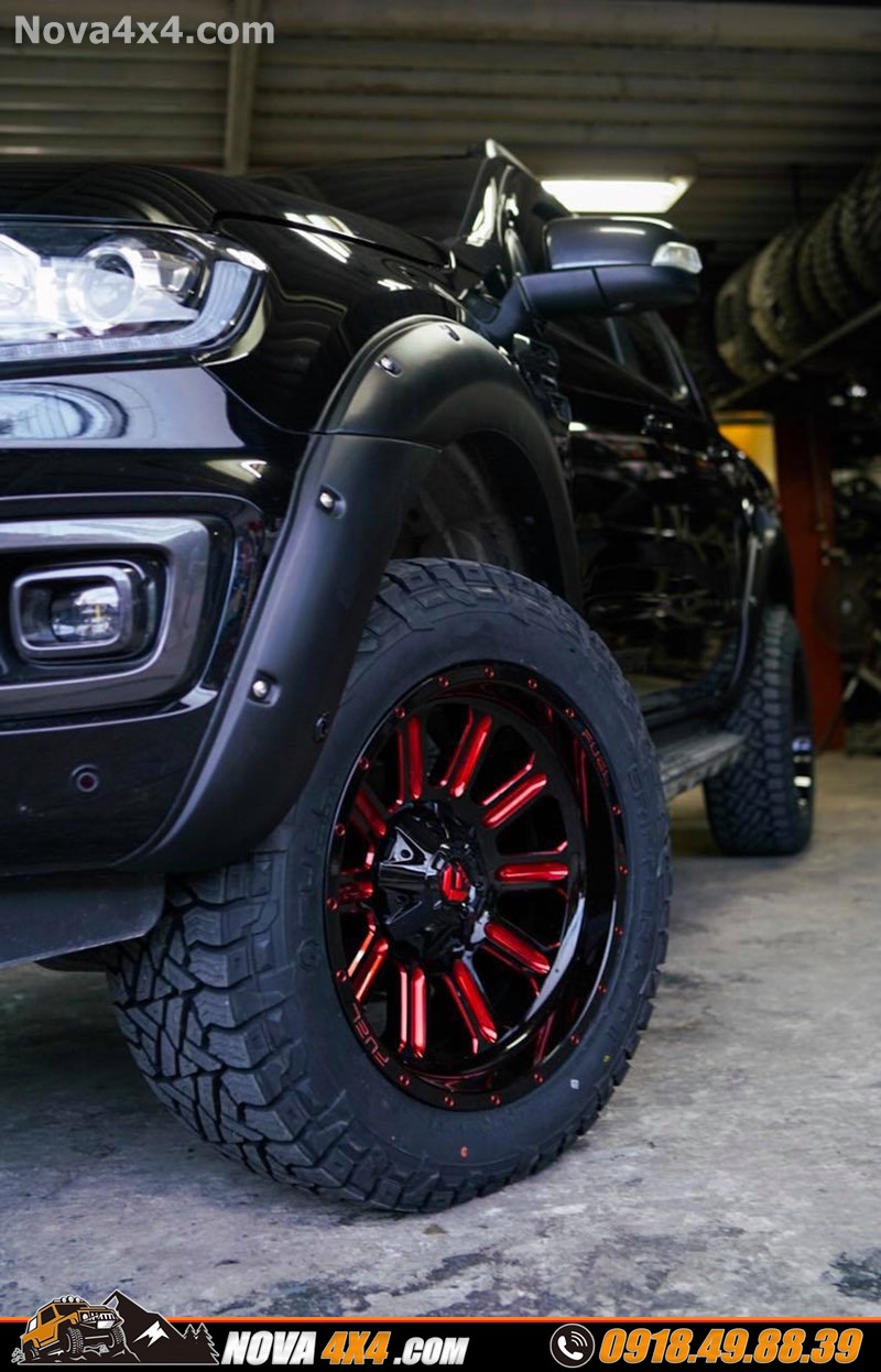 Xe bán tải Nissan Navarra 2018 2019 2020 độ mâm độ 18 inch hầm hố