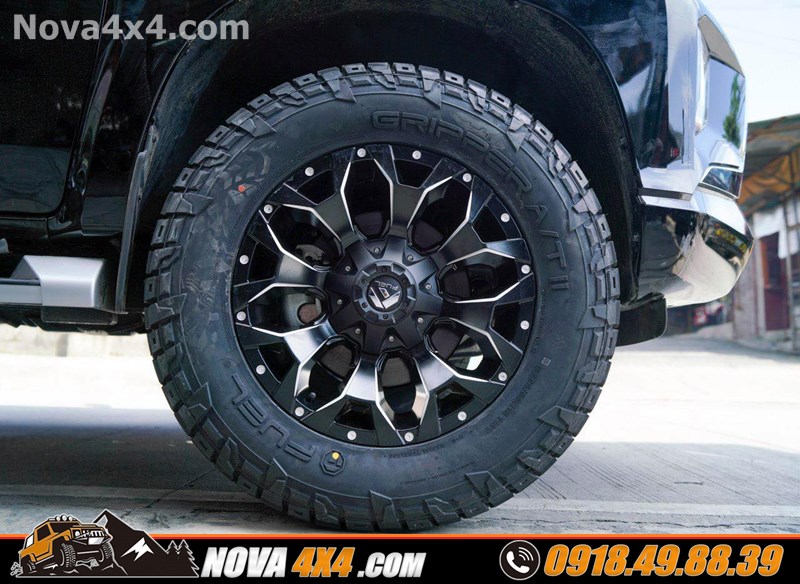 Giá mâm độ 18 inch gắn cho xe bán tải Nissan Navarra 2018 2019