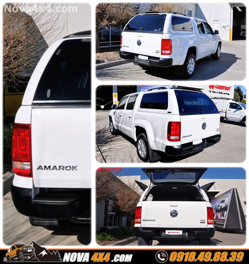 Nắp thùng mềm, cuộn, thấp, cao, Carryboy Topup dành cho xe bán tải Ford Ranger Raptor Triton chính hãng Thái Lan