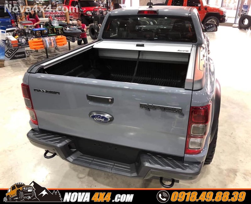 Nắp thùng cao, cuộn, mềm, thấp, Carryboy Topflip dành cho xe bán tải Ford Ranger Raptor Navara chính hãng Thái Lan
