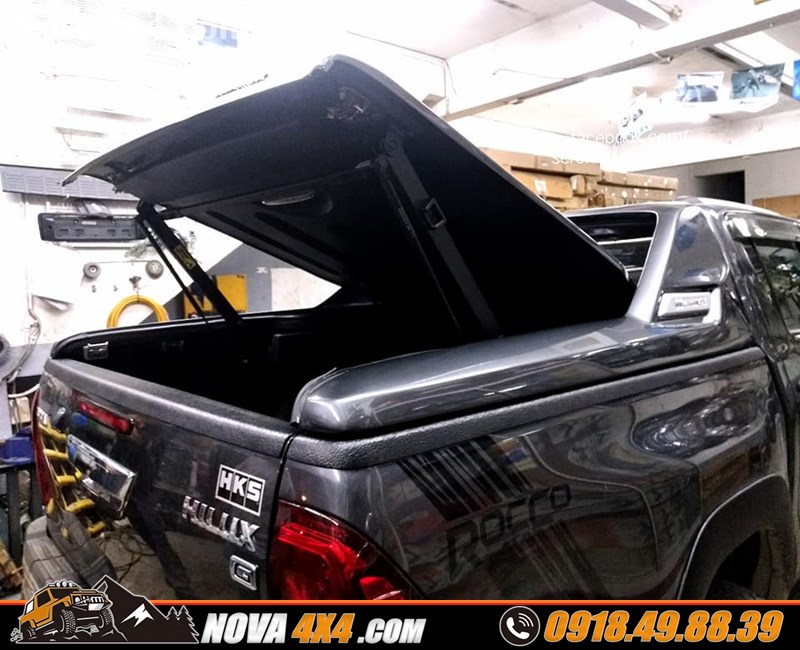 Nắp thùng cao, thấp, cuộn, mềm, Carryboy KSC dành cho xe bán tải Ford Ranger Raptor Dmax chính hãng Thái Lan