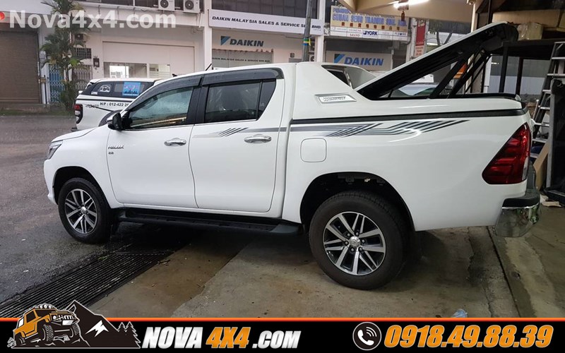 Nắp thùng cao, cuộn, mềm, thấp, Carryboy Topflip dành cho xe bán tải Ford Ranger Raptor Navara chính hãng Thái Lan