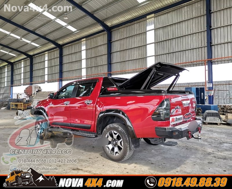 Nắp thùng mềm, cuộn, thấp, cao, Carryboy Topup dành cho xe bán tải Ford Ranger Raptor Hilux chính hãng Thái Lan