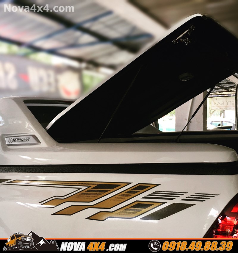 Nắp thùng mềm, cuộn, cao, thấp, Carryboy Topflip dành cho xe bán tải Ford Ranger Raptor Colorado chính hãng Thái Lan