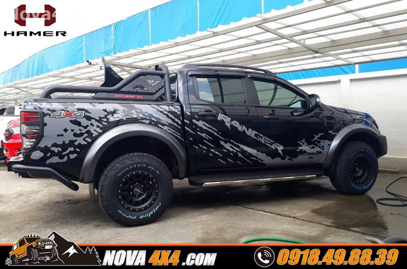 Giá thanh thể thao dành cho xe Ford Ranger chính hãng Hamer nhập khẩu Thái Lan